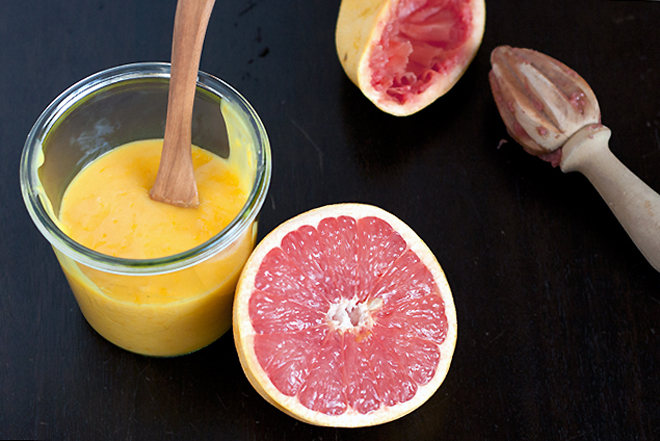 pink grapefruit curd