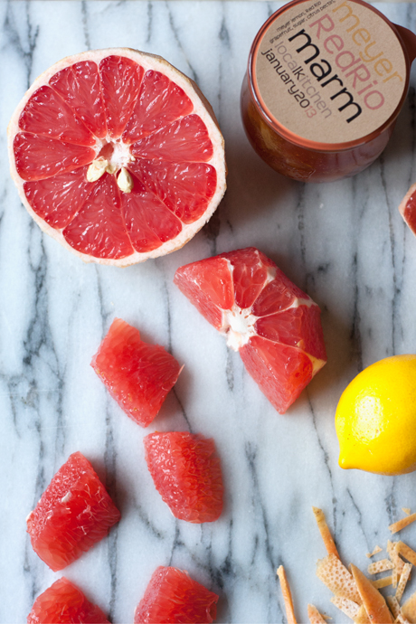 Meyer lemon red grapefruit marmalade