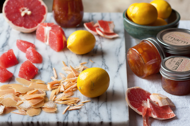 Meyer lemon red grapefruit marmalade