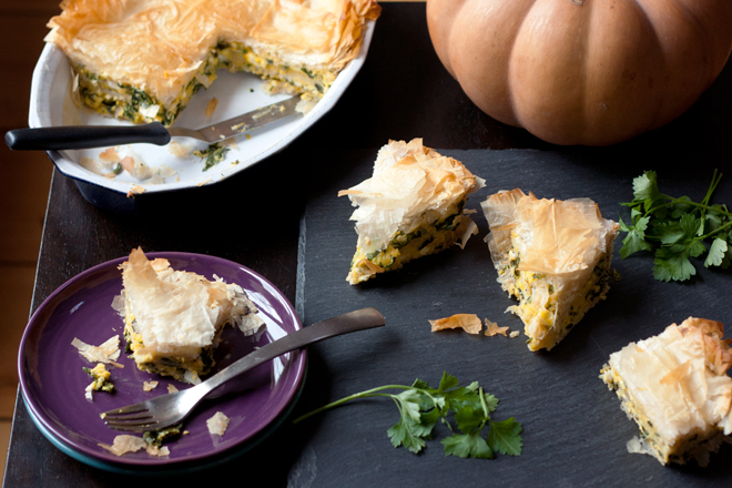 pumpkin spanakopita
