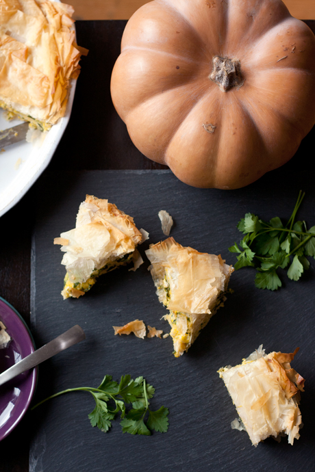 pumpkin spanakopita