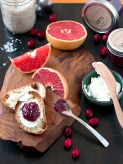 salted cranberry grapefruit jam