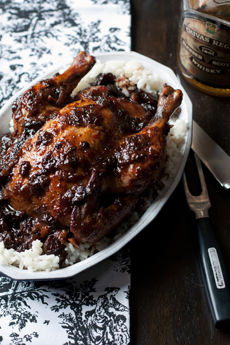 drunken cherry chicken