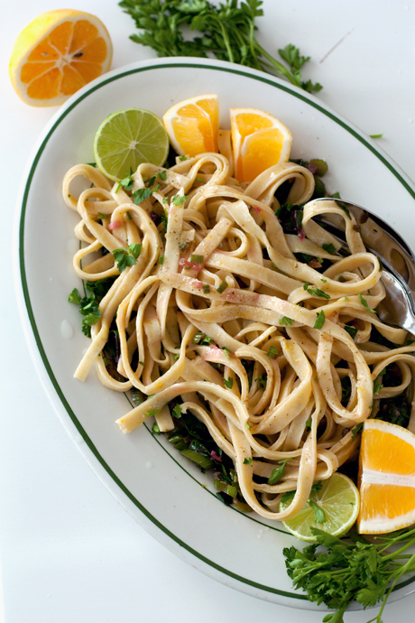 lemon lime linguine